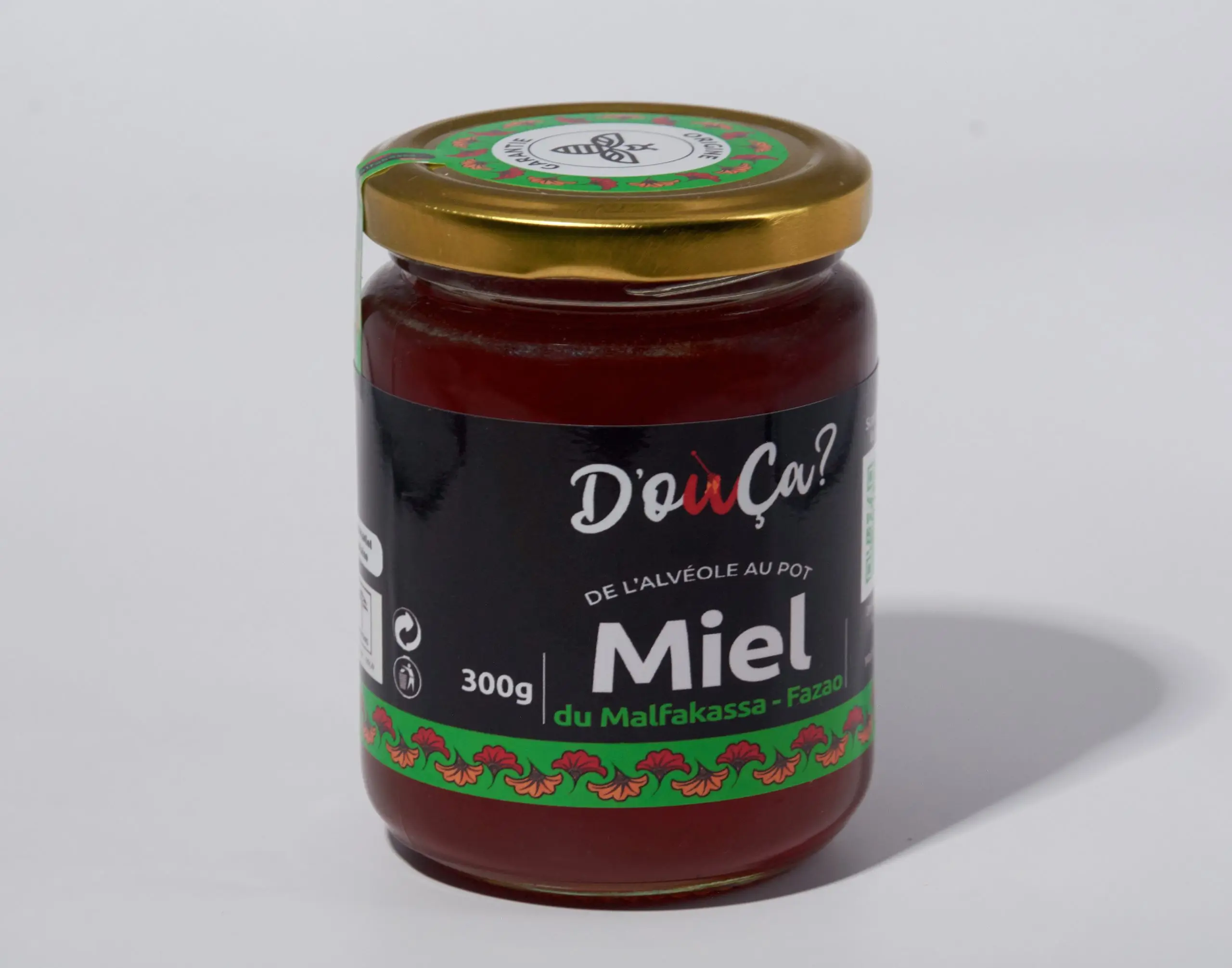 Pot de 300 g de miel Malfakassa-Fazao, cuvée 2024